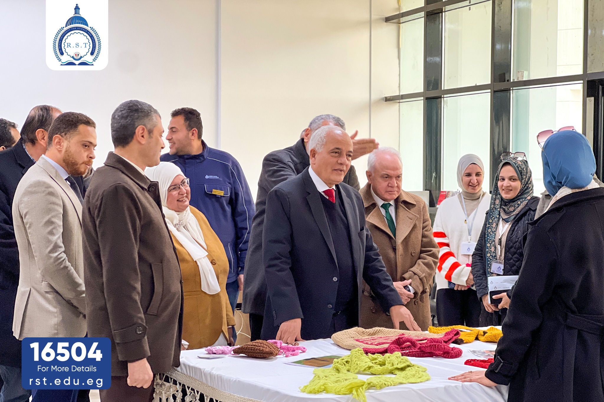 Opening of art exhibition and handicrafts for students of Al-Ryada University for Science and Technology