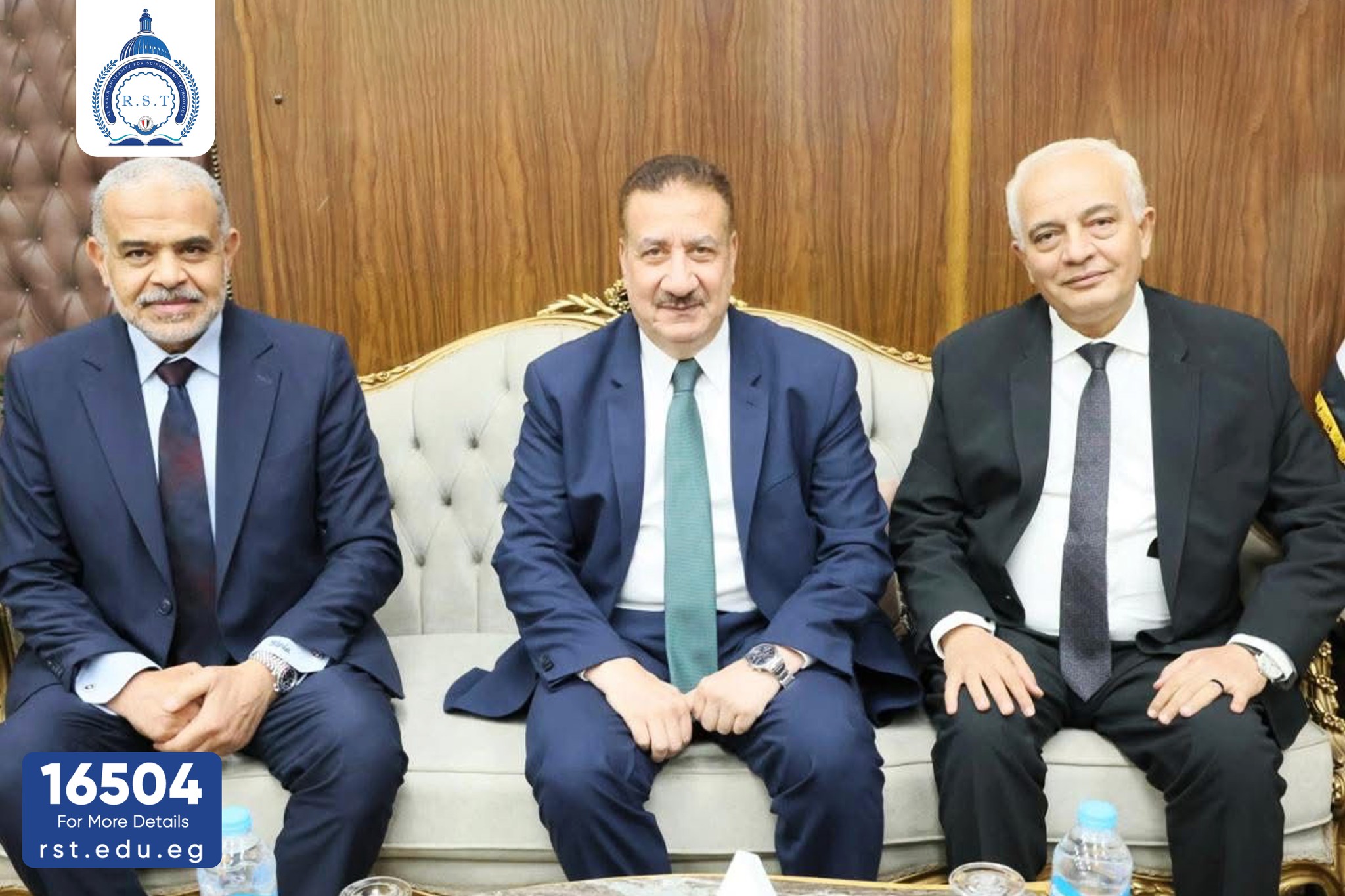 وفد جامعة الريادة يزور محافظ المنوفية لبحث التعاون في خدمات ابناء القرى