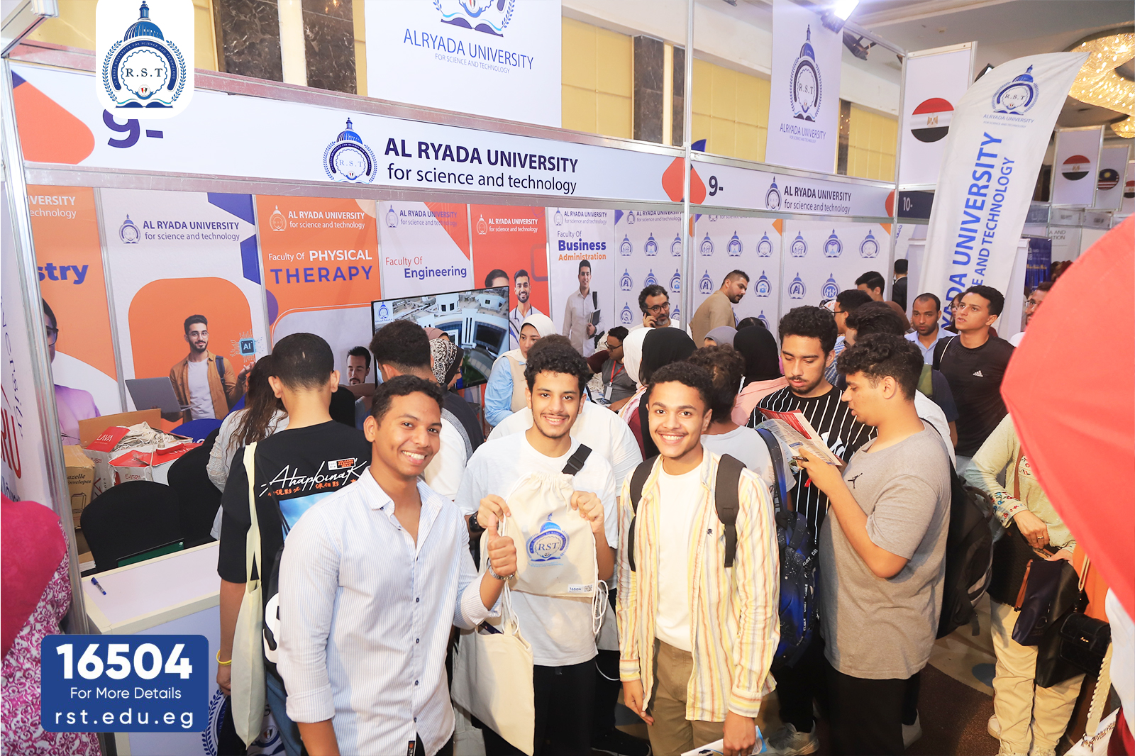 High School Students Flock to Al-Ryada University’s Booth at the EduGate Exhibition
