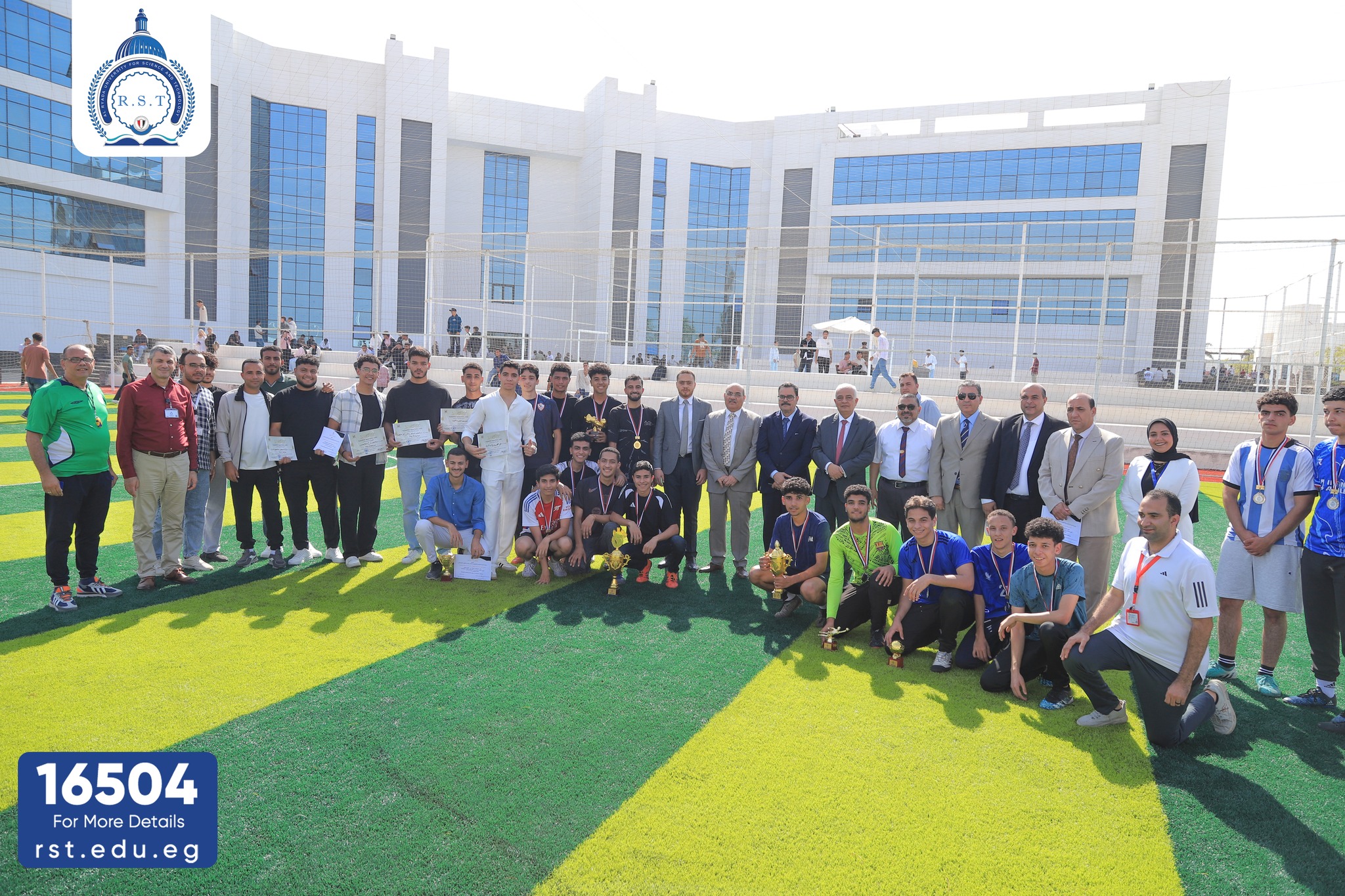 The Faculty of Physical Therapy crowns the champion of Al-Ryada University Football League